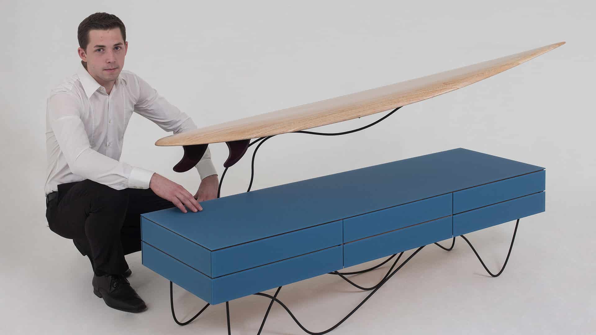 BOSOO SURFBOARD PRÄSENTATIONSMÖBEL MATTHIAS FIEBICH