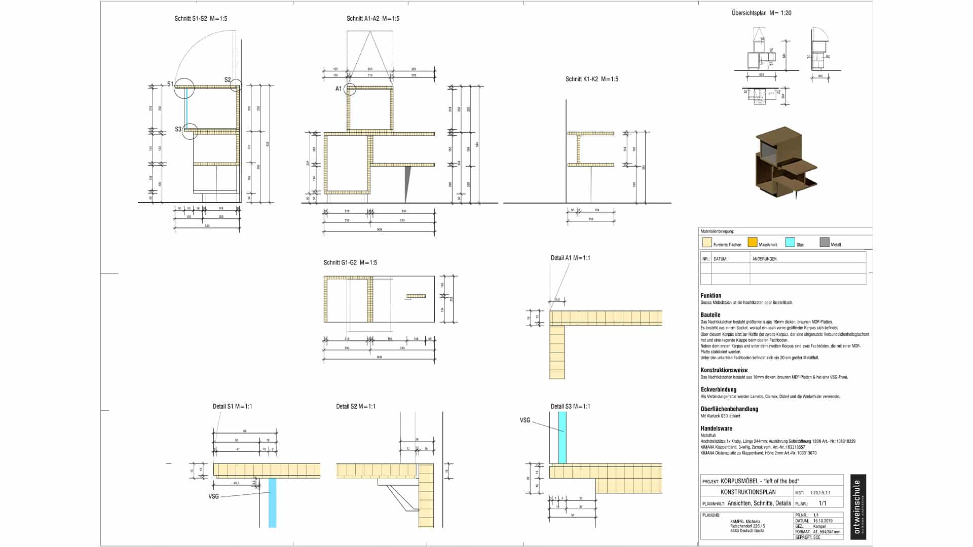 INNENARCHITEKTUR RAUM- UND OBJEKTGESTALTUNG – SCHWERPUNKT ENTWURF UND GESTALTUNG